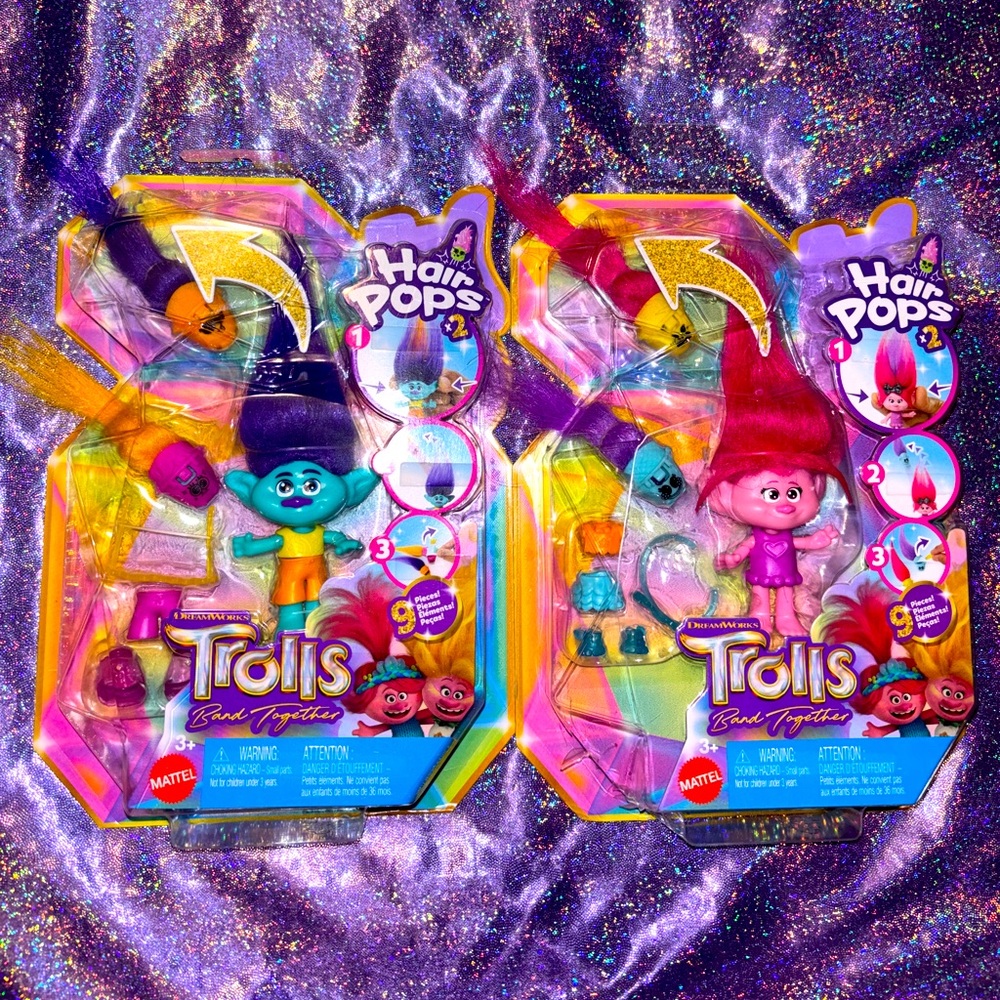 Trolls Hair pops Figure Sets